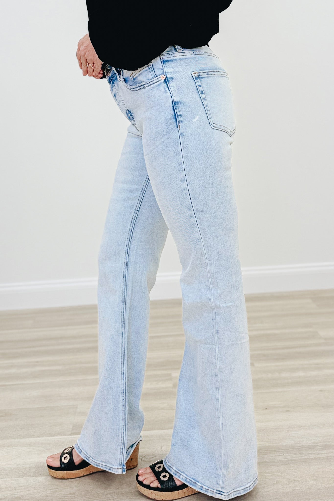 Valley Girl By Mica - High Rise Flare Jeans