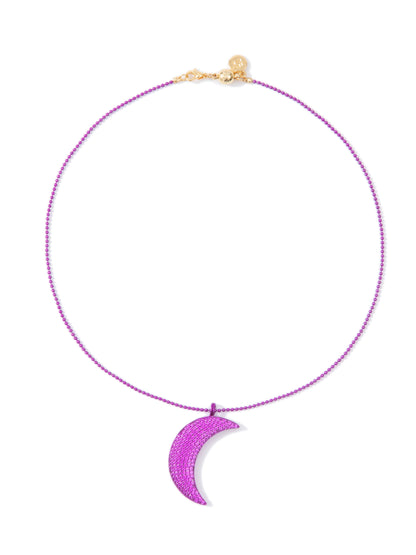 Crescent Moon Necklace - 3 Colors!