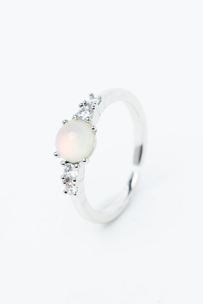 Lucinda Ring Round - Silver Opal