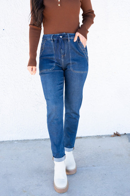 Not Your Moms By Mica - High Rise Mom Joggers