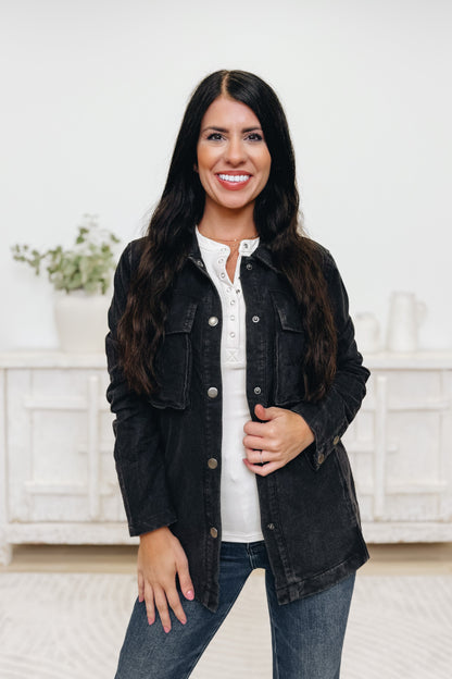 Blended In The Mix Denim Shacket - 3 Colors!