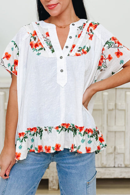 Give Her Flowers Floral Top - 2 Colors!