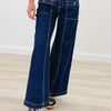 Snatched Back By Mica - Wide Leg Jeans