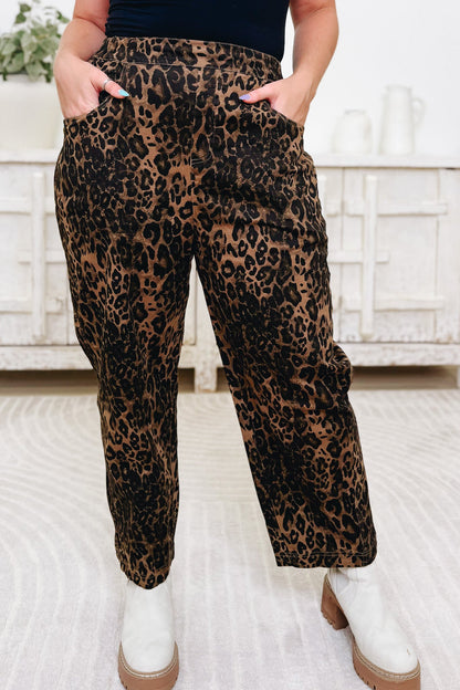 CAT Leopard Barrel Pants