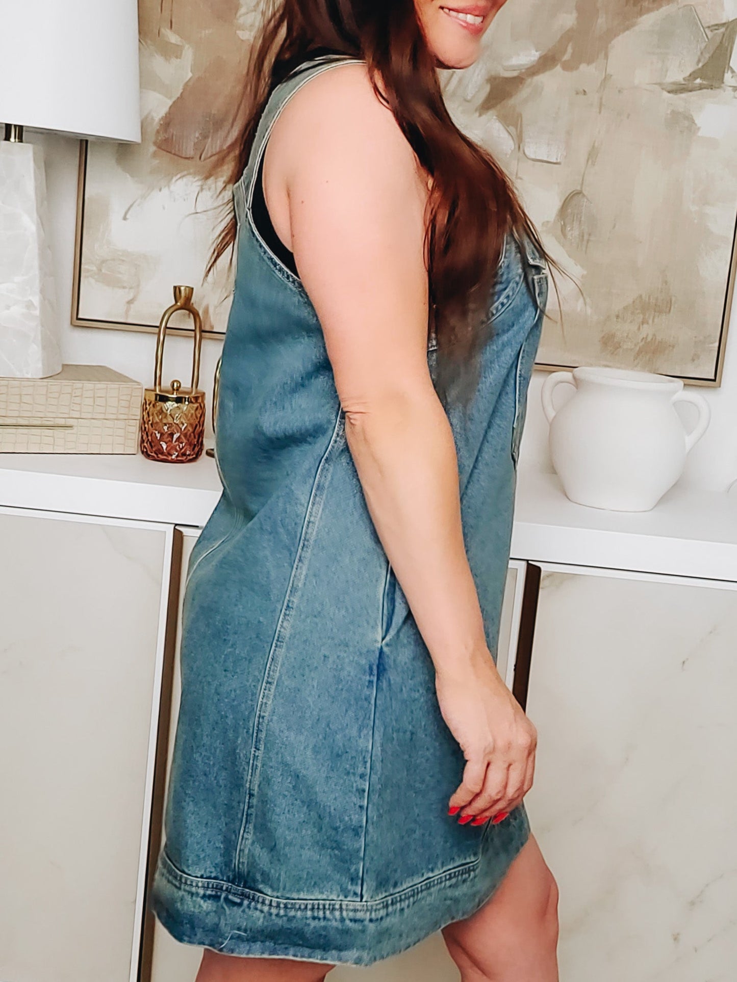 Your Worthy Overall Mini Dress