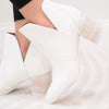 Brooklyn Western Ankle Booties - White