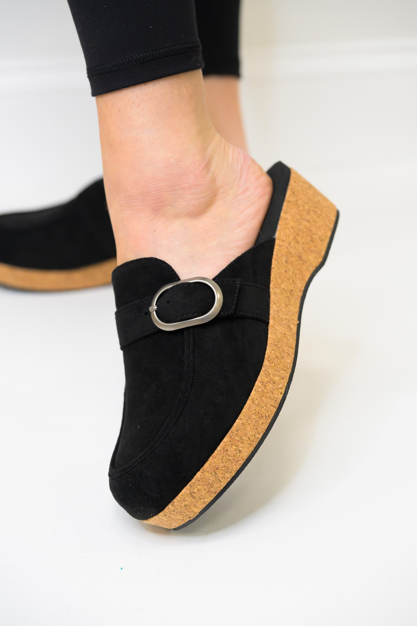 Corky's All Get Out Clogs - Black Faux Suede