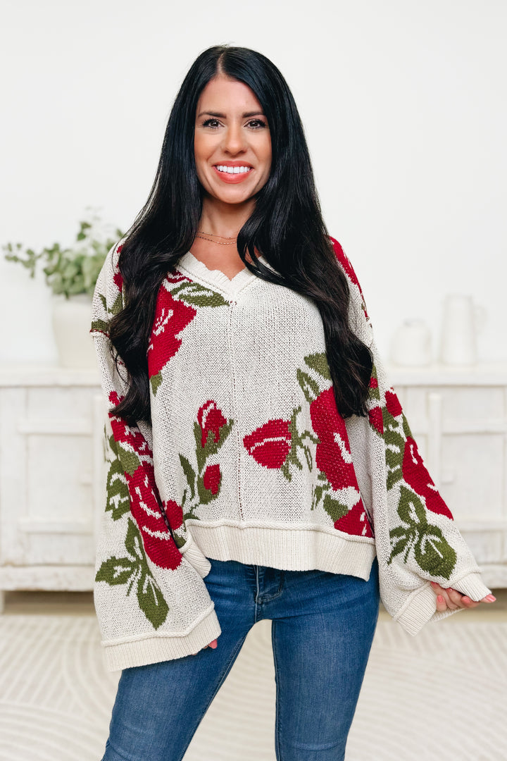 Bloom With A View Sweater Top
