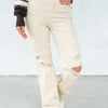 Uptown Funk By Judy Blue - Garment Dyed Distressed 90's Straight Jeans