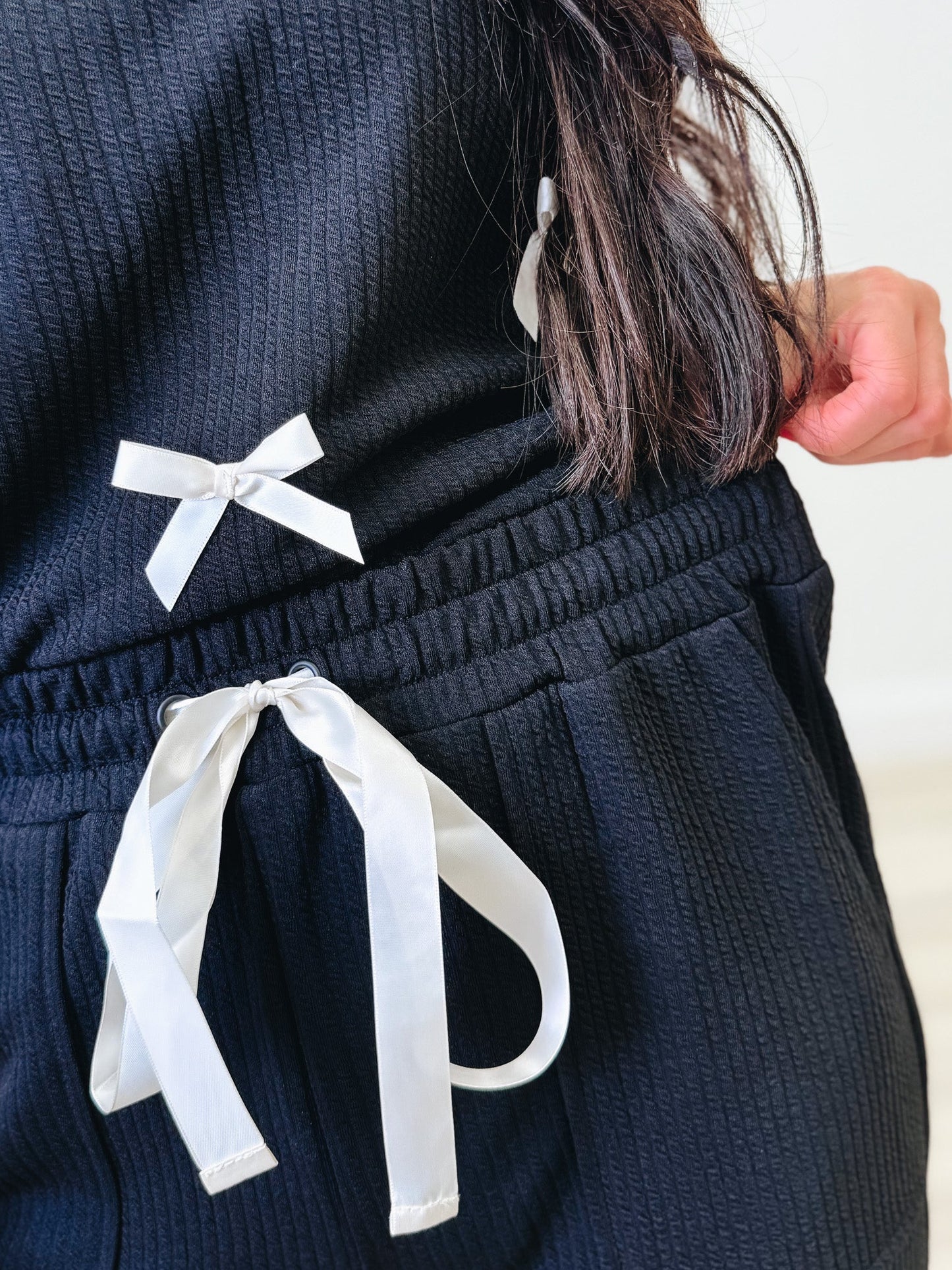 Sweet & Spunky Bow Sweatpants - 2 Colors!