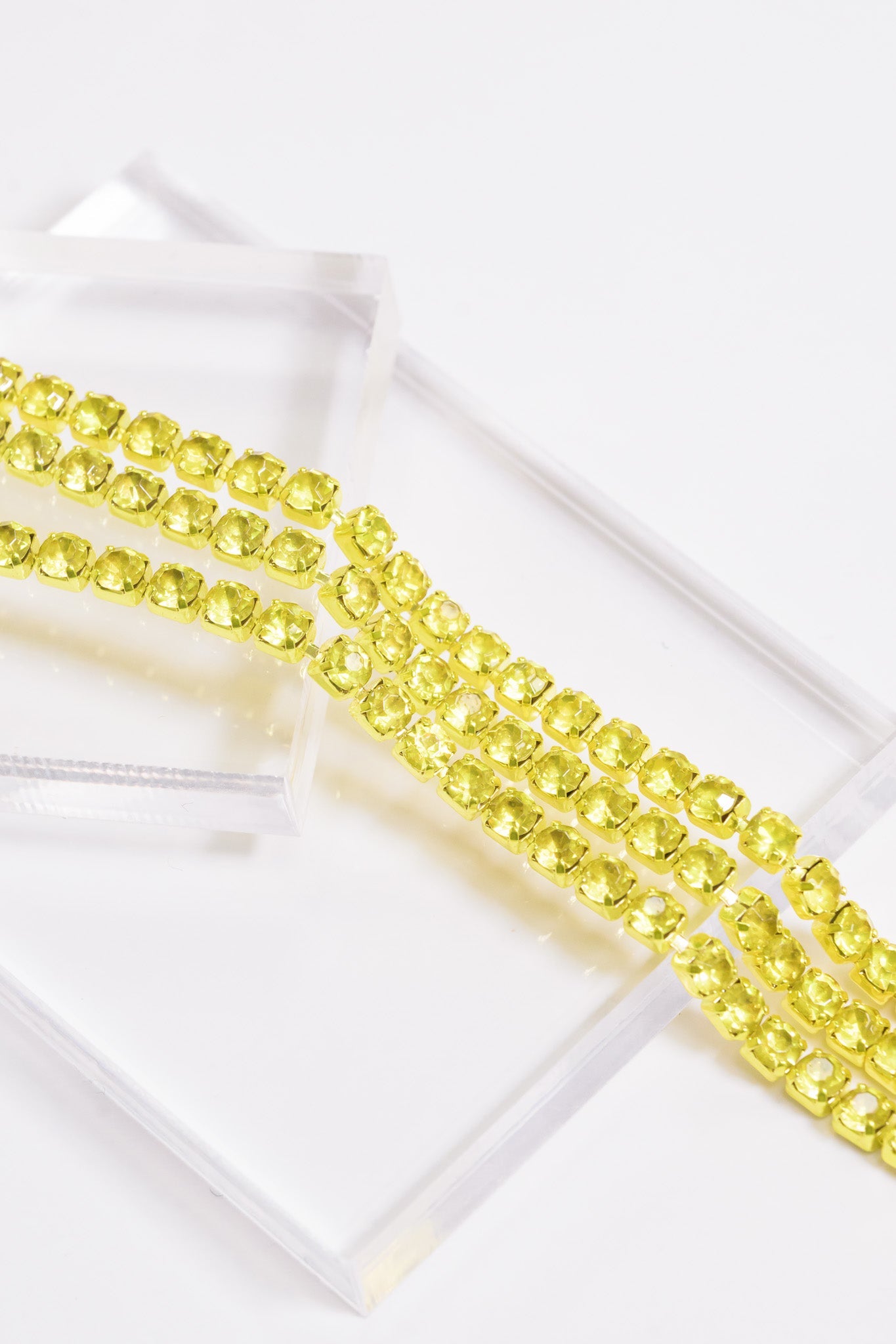 Mini Ava Bracelet - Metallic Lime Punch