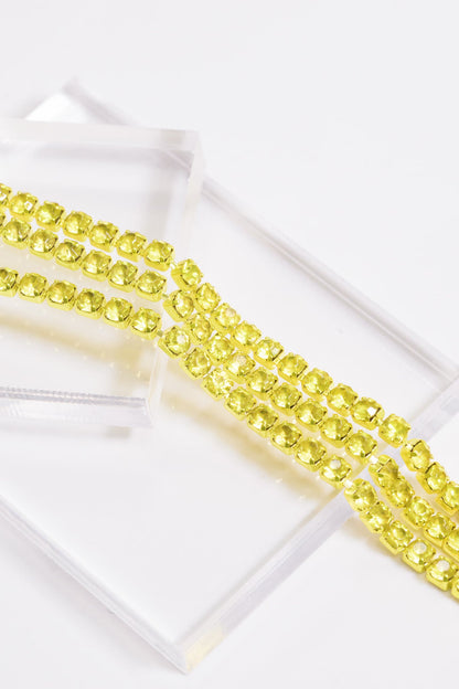 Mini Ava Bracelet - Metallic Lime Punch