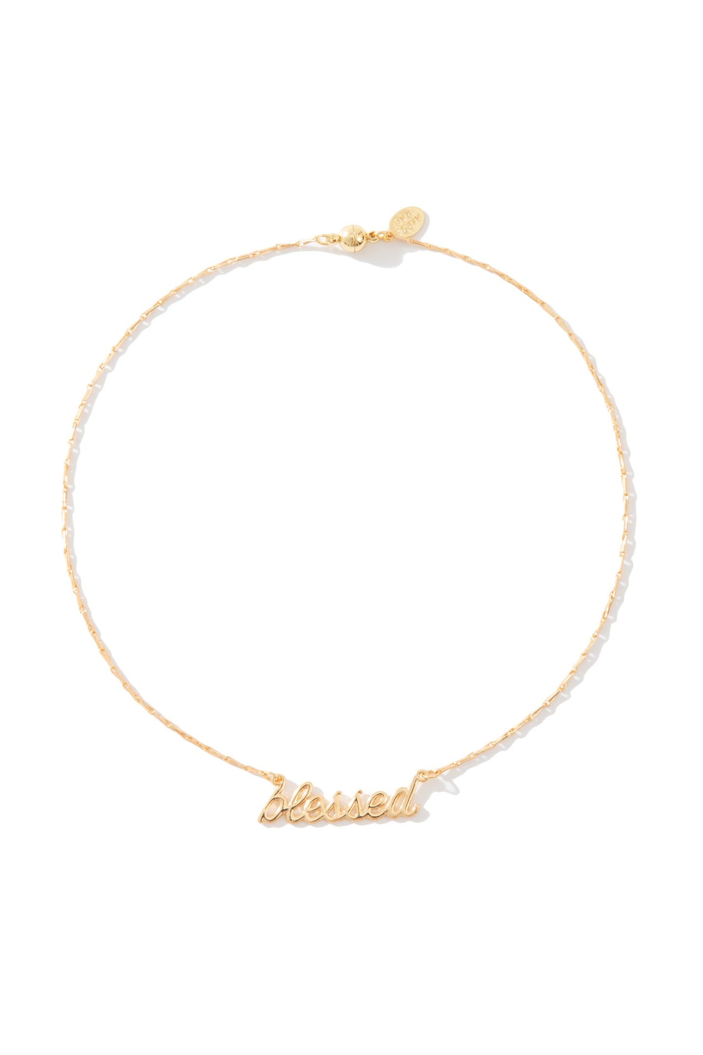 Written In My Heart Necklace Blessed
