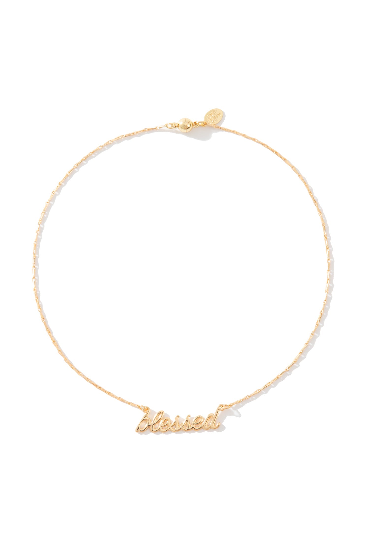 Written In My Heart Necklace Blessed