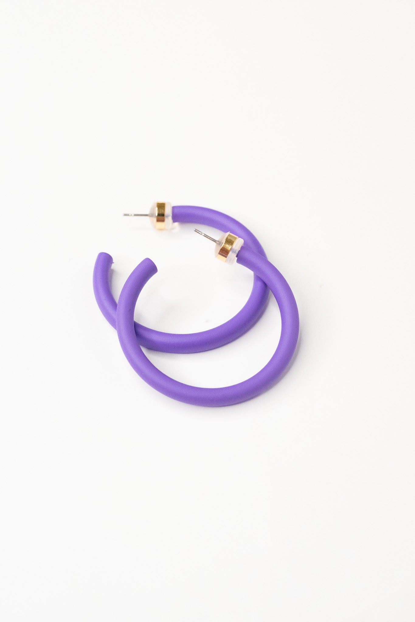Josefina Earrings Small - Matte Electric Purple