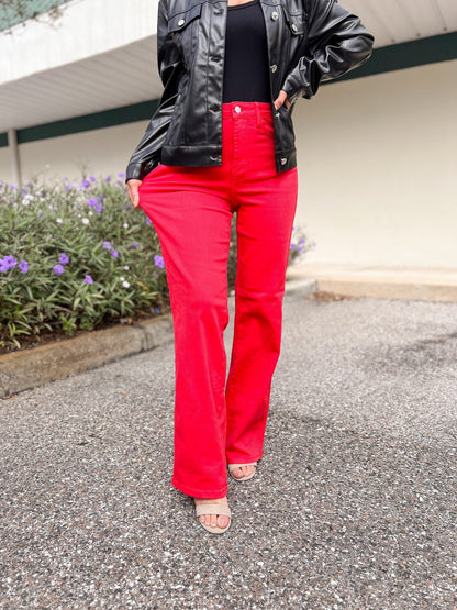 Judy Blue Red Hot Chili Peppers 90's Straight Jeans