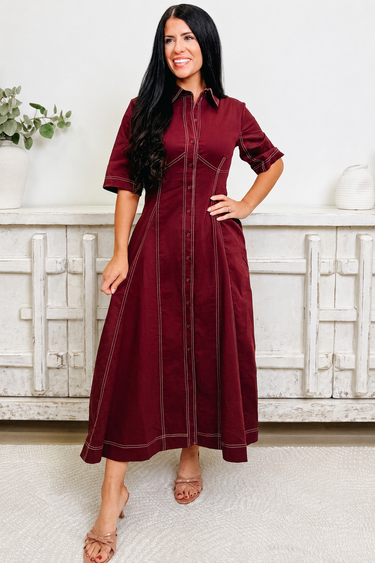 Seamingly Perfect Dress - 2 Colors!