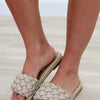 The Exam Espadrille Slides - Taupe