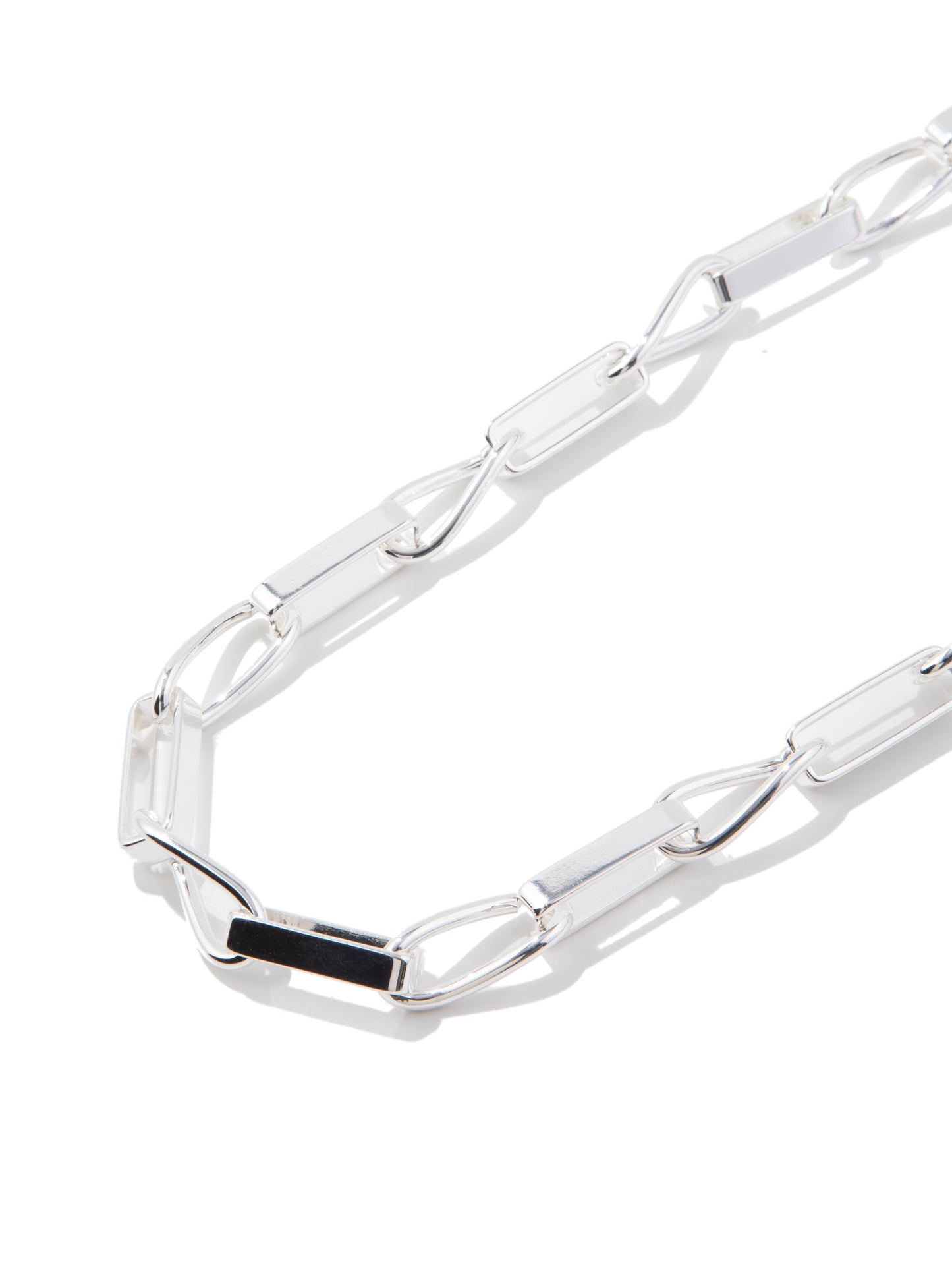 Trixie Necklace - Liquid Metallic Pearl White