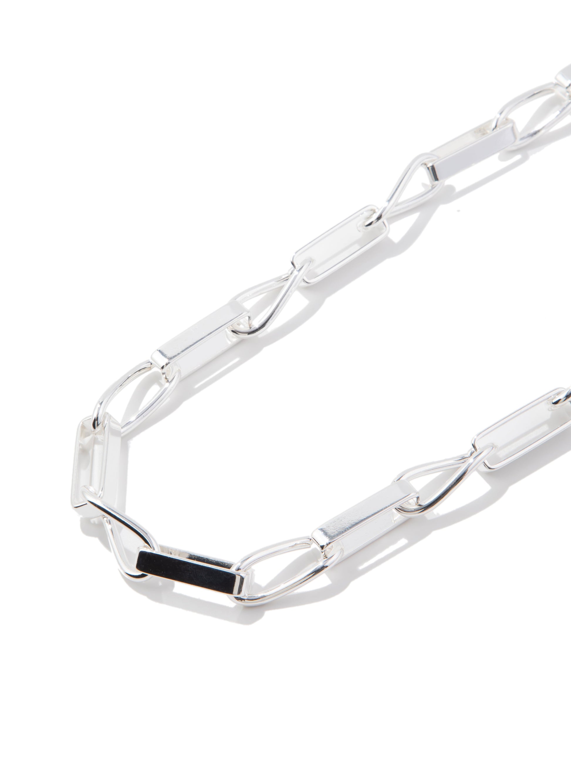 Trixie Necklace - Liquid Metallic Pearl White