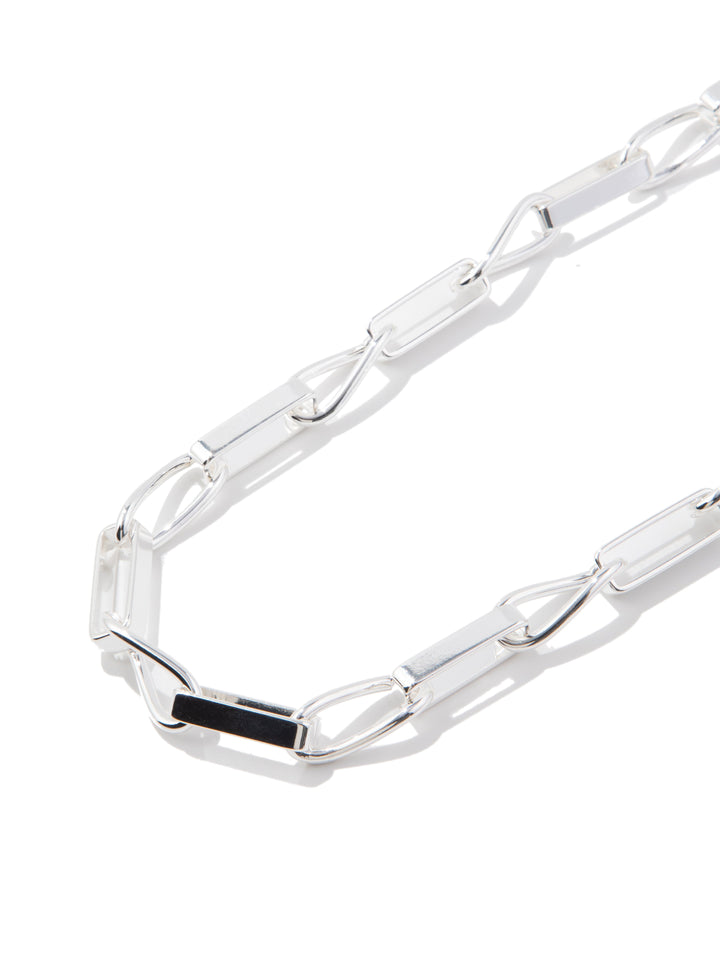 Trixie Necklace - Liquid Metallic Pearl White