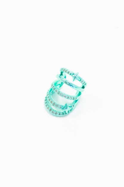 Met Gala Ear Cuff - Liquid Metallic Beach Cocktail