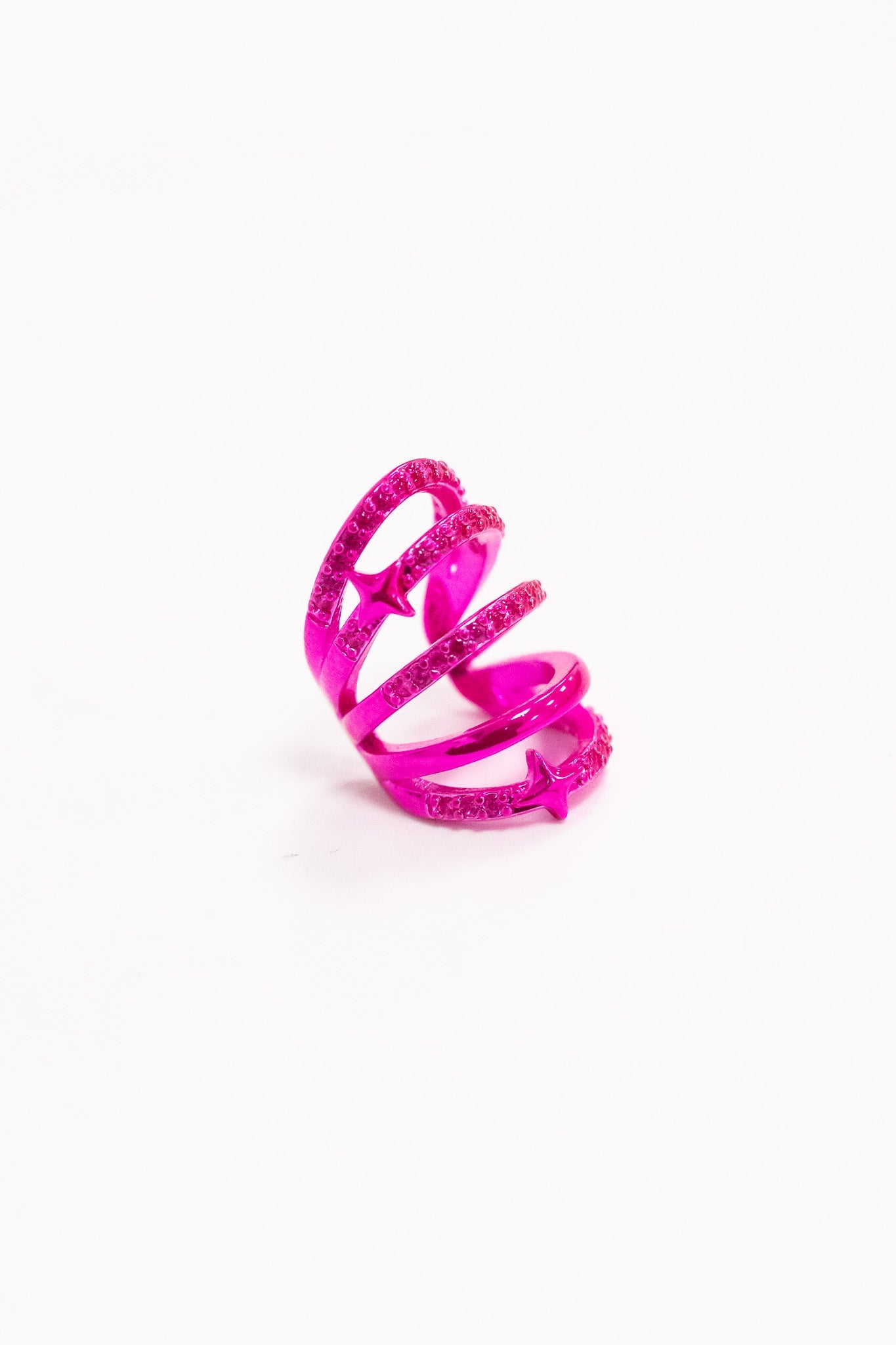 Met Gala Ear Cuff - Liquid Metallic Tropical Punch