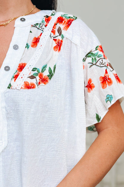 Give Her Flowers Floral Top - 2 Colors!