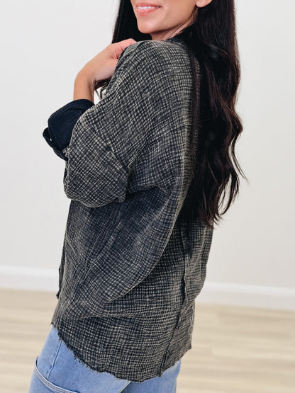 Rocksteady Button Down Top - 6 Colors!