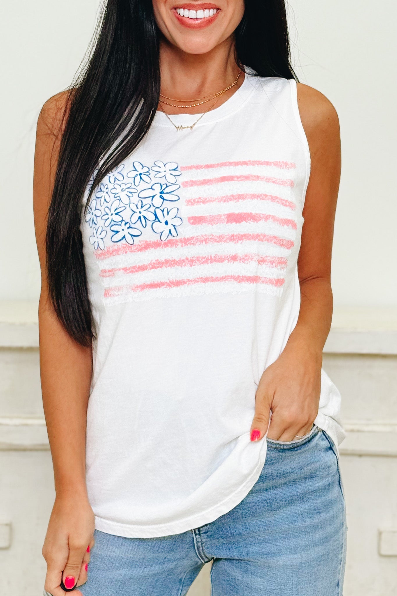 American Flag Graphic Tank Top - 4 Colors!