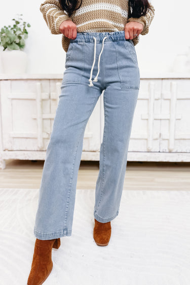Coastline Cutie By Lovervet - Slim Wide Leg Jeans