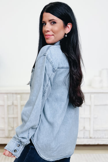 Straight Up Cowgirl By Judy Blue - Western Button Down Top - Medium