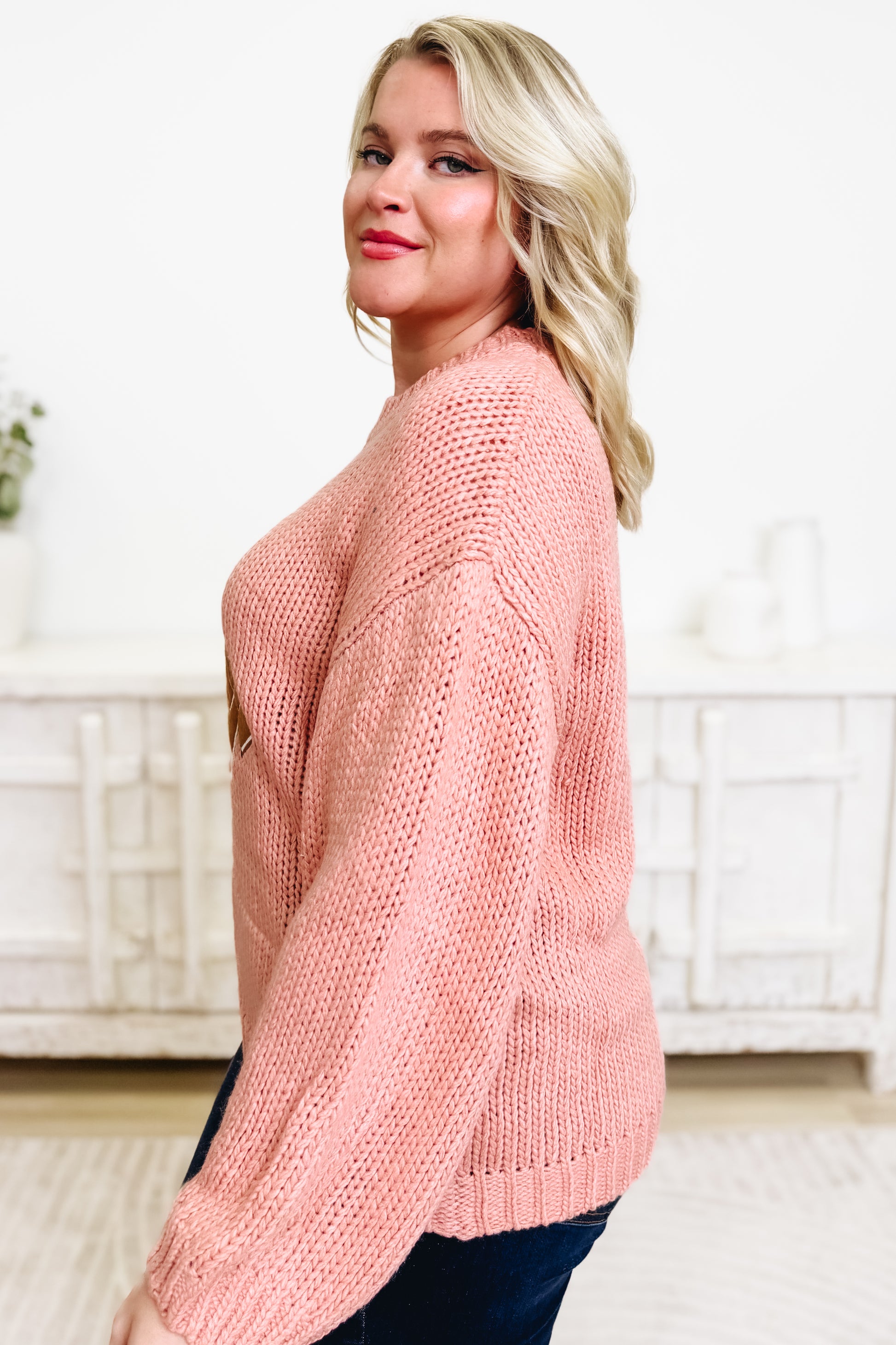 Knot Your Average Cowgirl Boots Ribbon Sweater