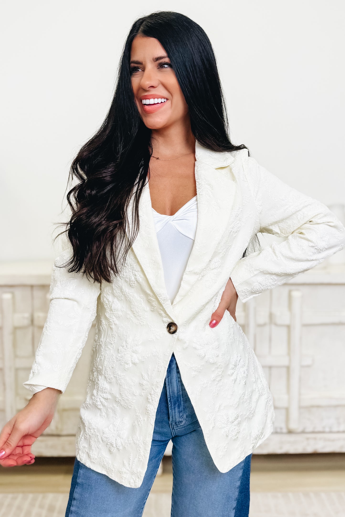 Daydream Floral Lace Blazer