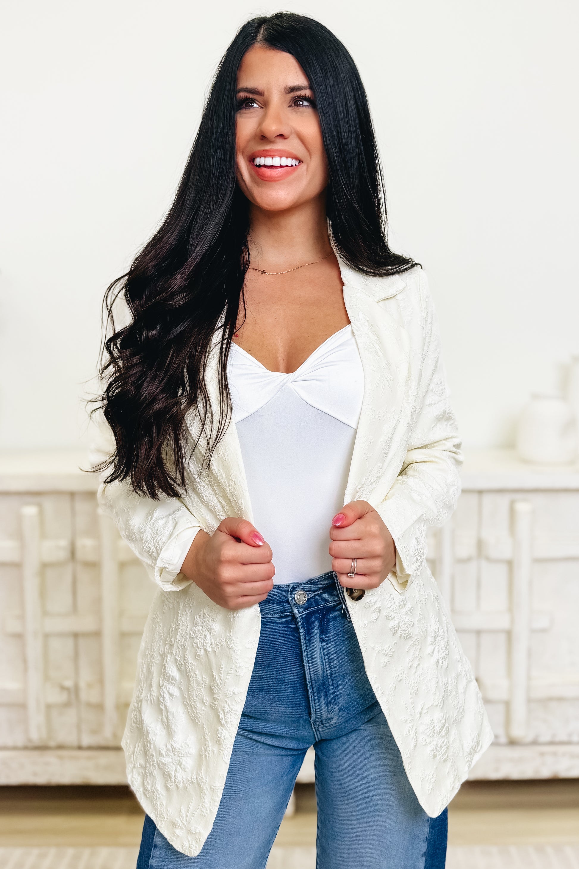 Daydream Floral Lace Blazer