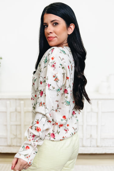 Lift Your Voice A Sing Floral Top