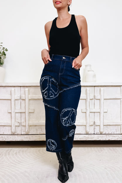 Peace & Love Straight Leg Jeans - 2 Colors!