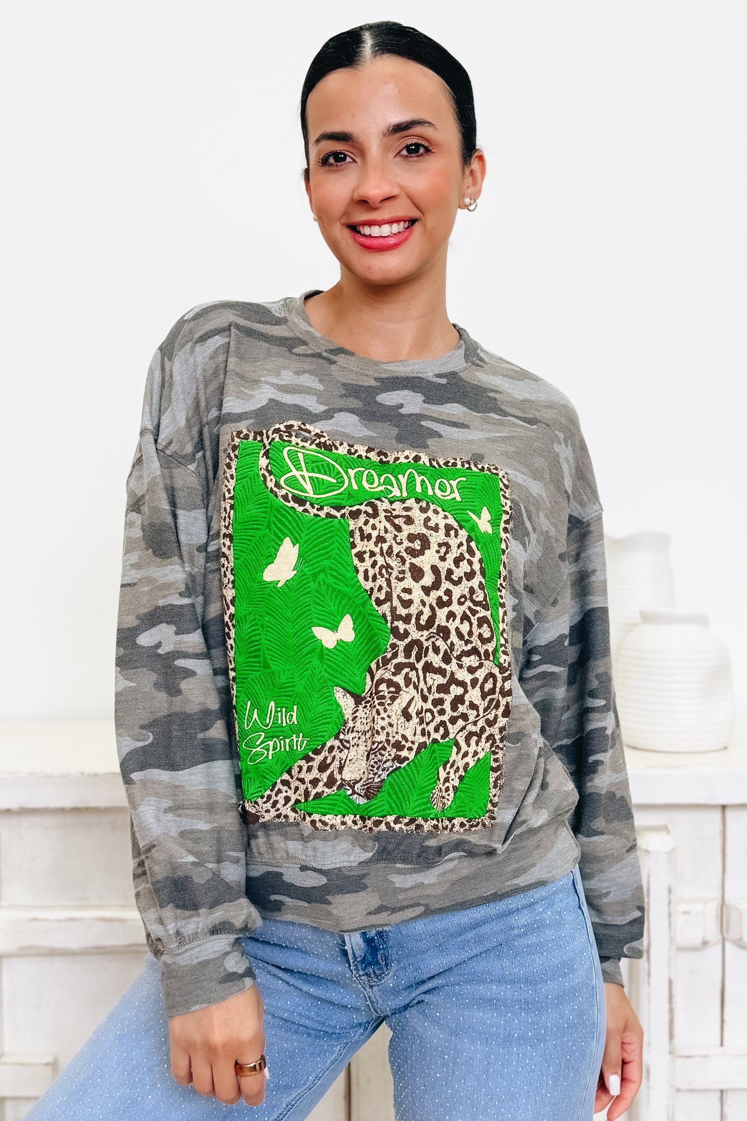 Leopard Dreamer Graphic Top - 2 Colors!