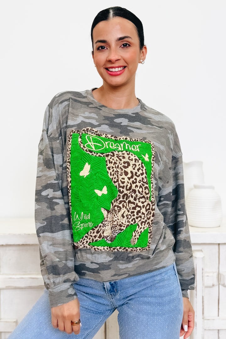 Leopard Dreamer Graphic Top - 2 Colors!