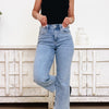 Night Out By Lovervet By Vervet- Studded Slim Wide Leg Jeans