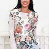 Blooming Blaze Leopard Floral Top