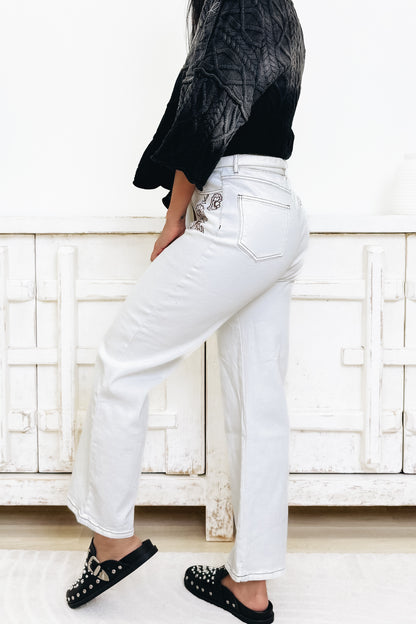 Quick Draw By Blue B - Western Jeans - Off White