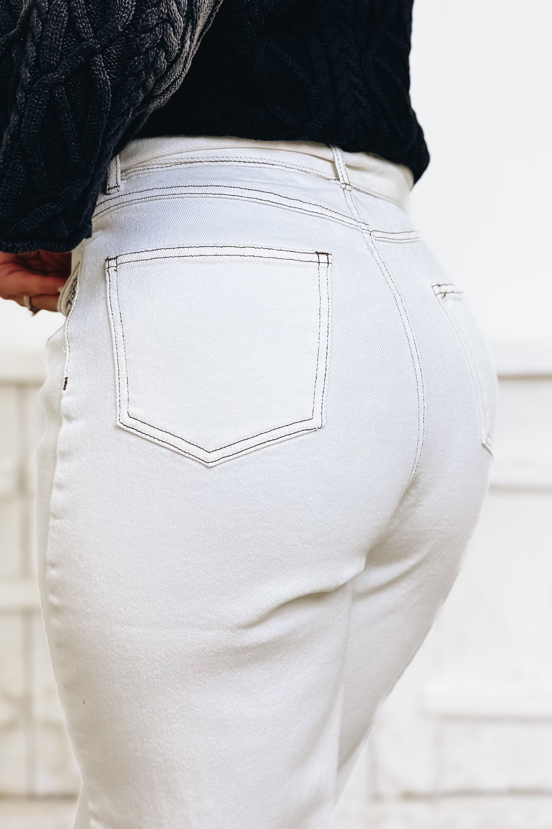 Quick Draw By Blue B - Western Jeans - Off White