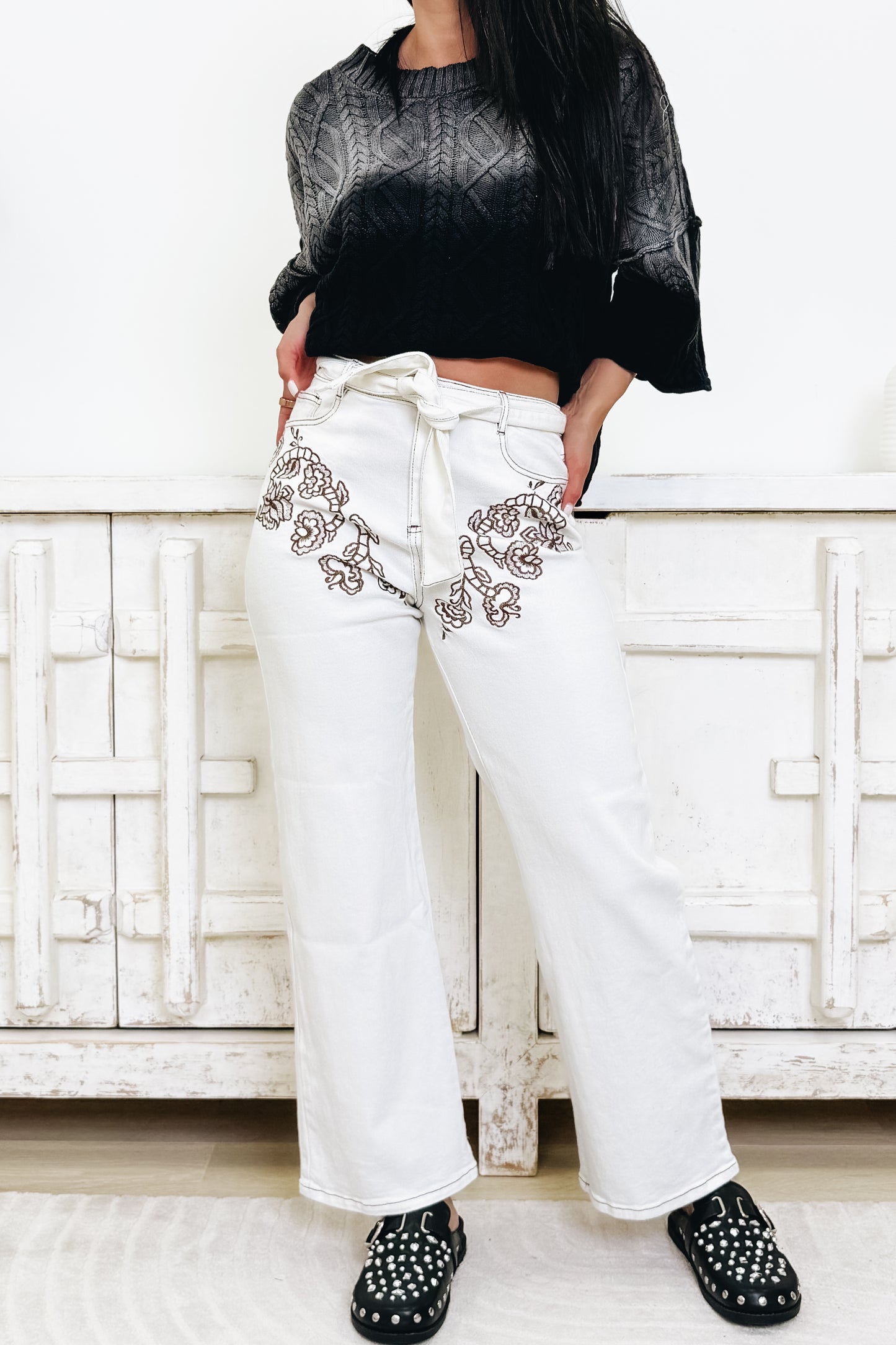 Quick Draw By Blue B - Western Jeans - Off White