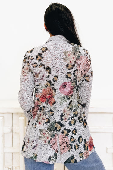 Blazing Lace Leopard Floral Blazer