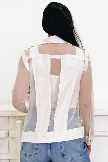 City Of Music Faux Suede Mesh Jacket