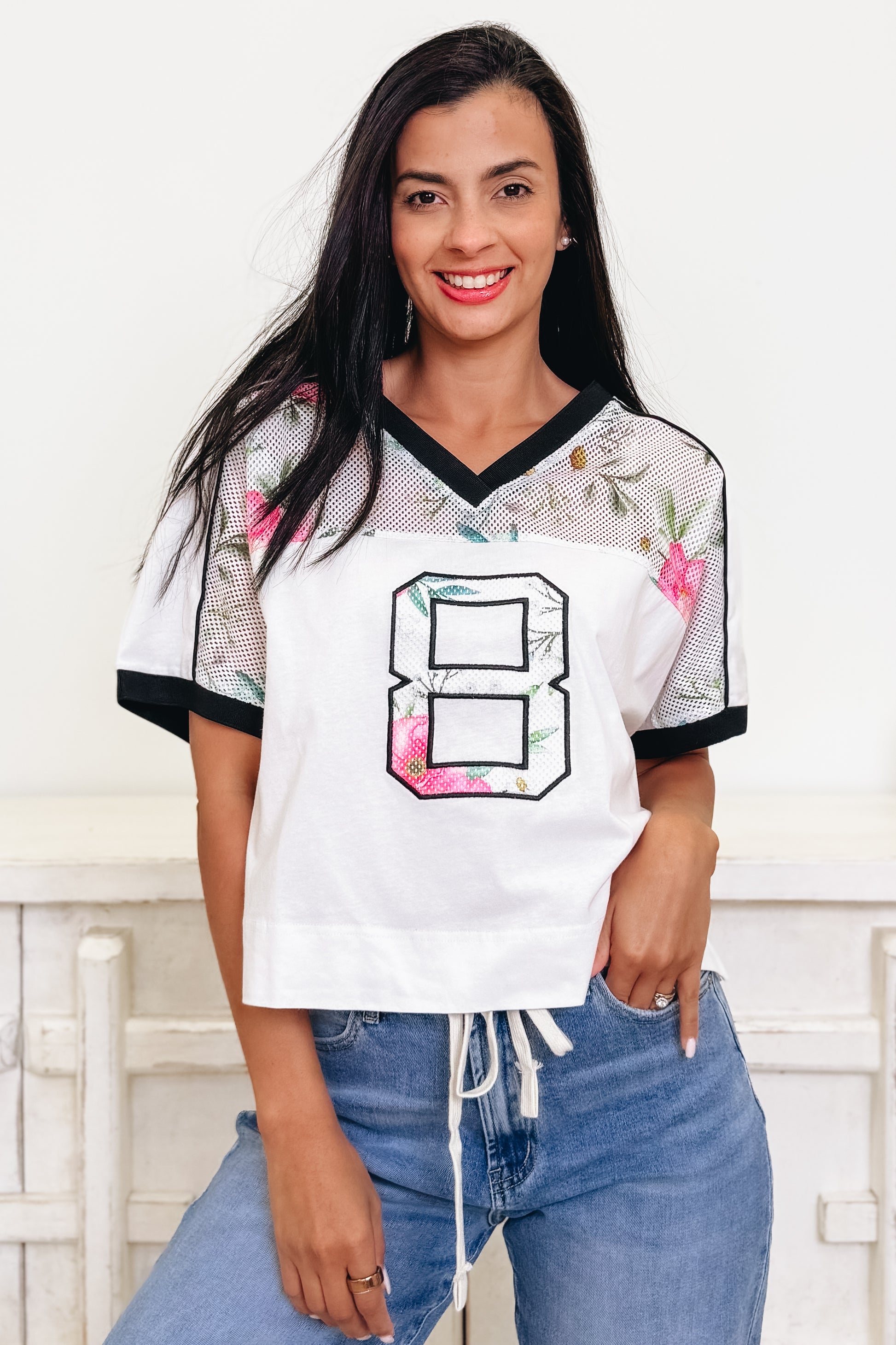 Varsity Blooms #8 Floral Top