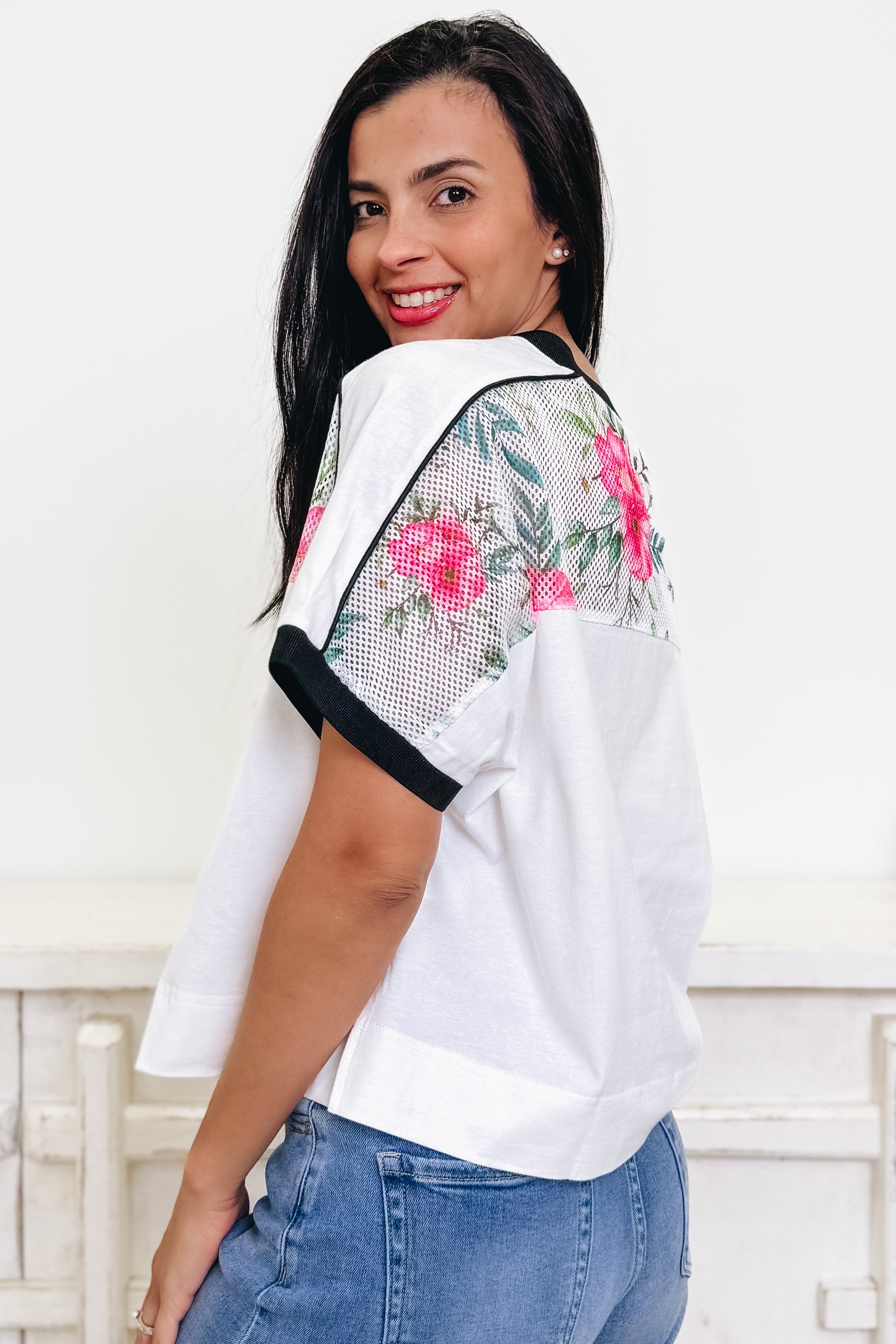Varsity Blooms #8 Floral Top