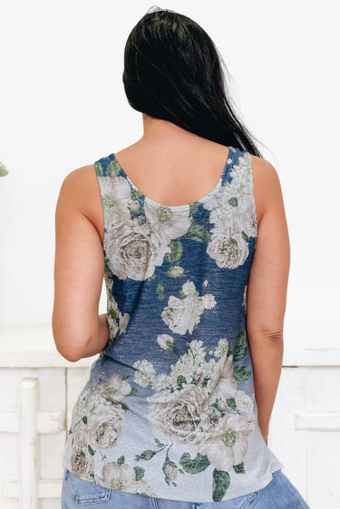 Subtle Bloom Floral Tank Top
