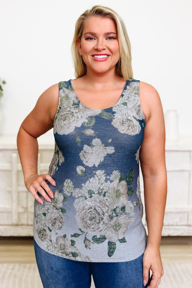 Subtle Bloom Floral Tank Top